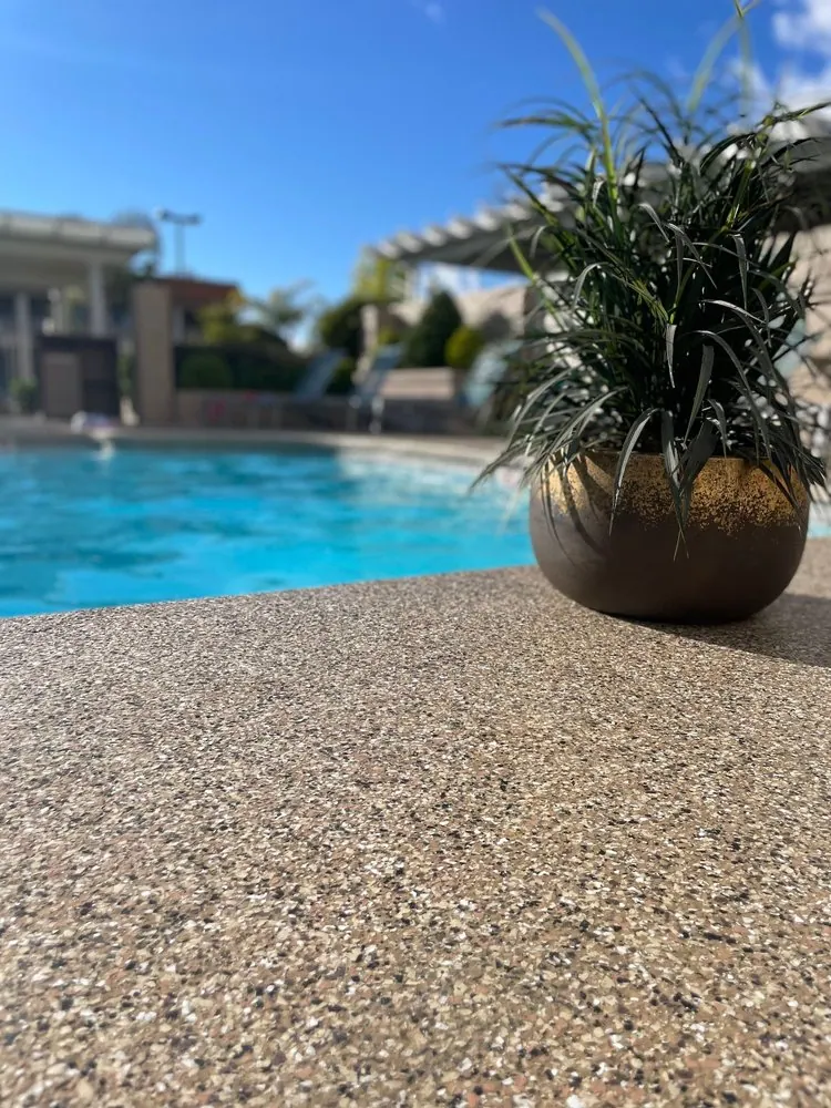 Pool Patios — resin bound stone project example